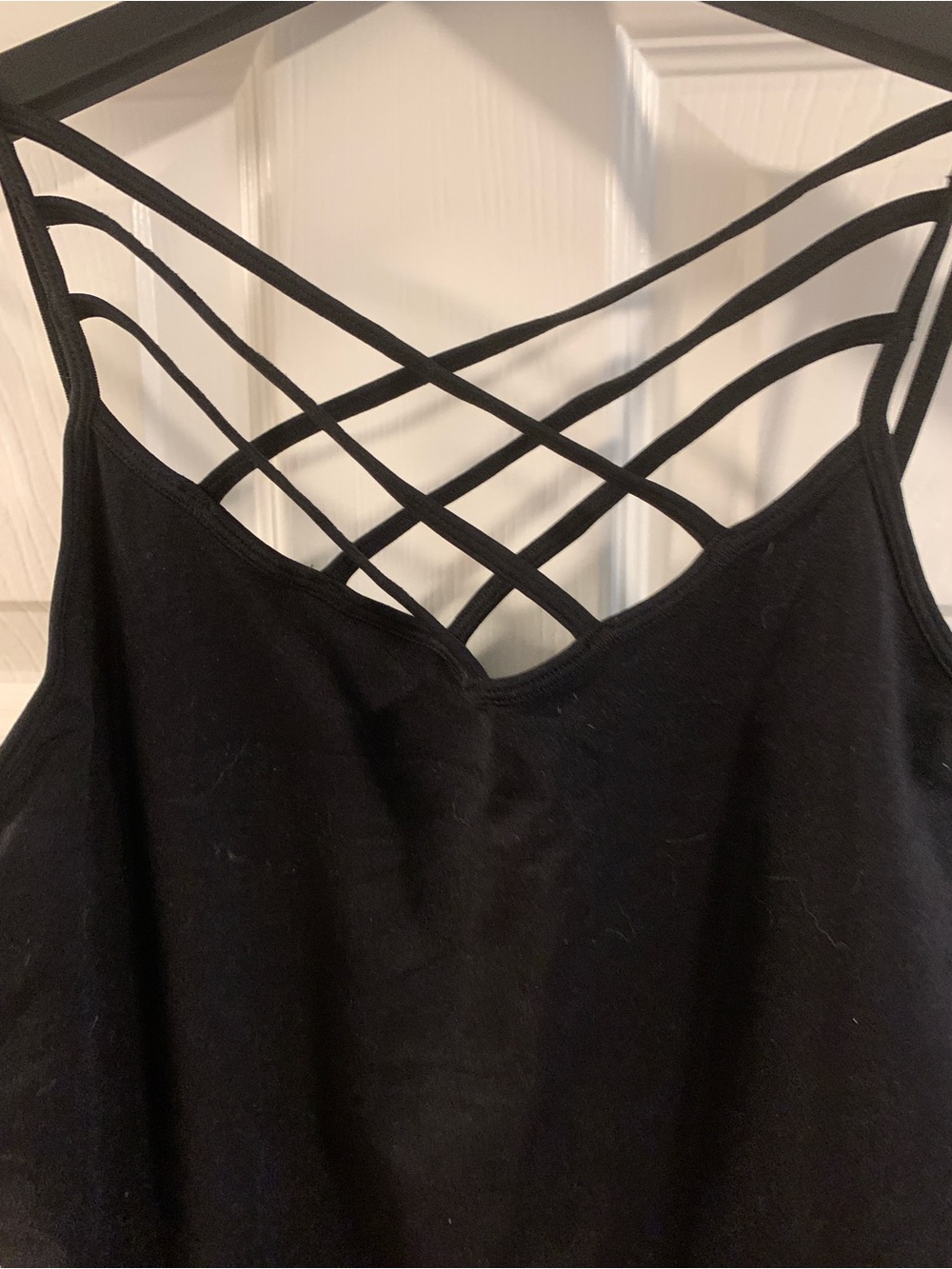 Yelete Black Crisscross Strappy Camisole